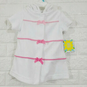 Littleme Front Ribbon Girl Hoodie Sweater Top